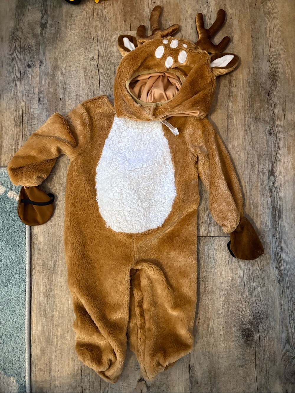 Brown Deer Costume with Hood and Mittens